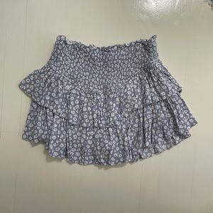 Ruffle floral skirt